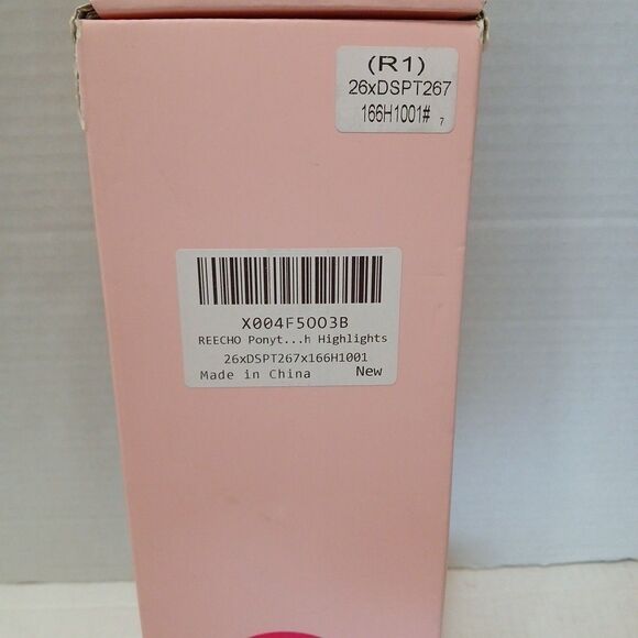 REECHO DRAWSTRING PONYTAIL HIGHLIGHTS 26"IN Brown Blonde Wavy Kit NIB - Picture 15 of 16